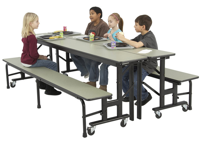 Sico移动餐桌|可折叠餐桌|餐厅家具|学校家具|校园家具-【OF365学校家具网】